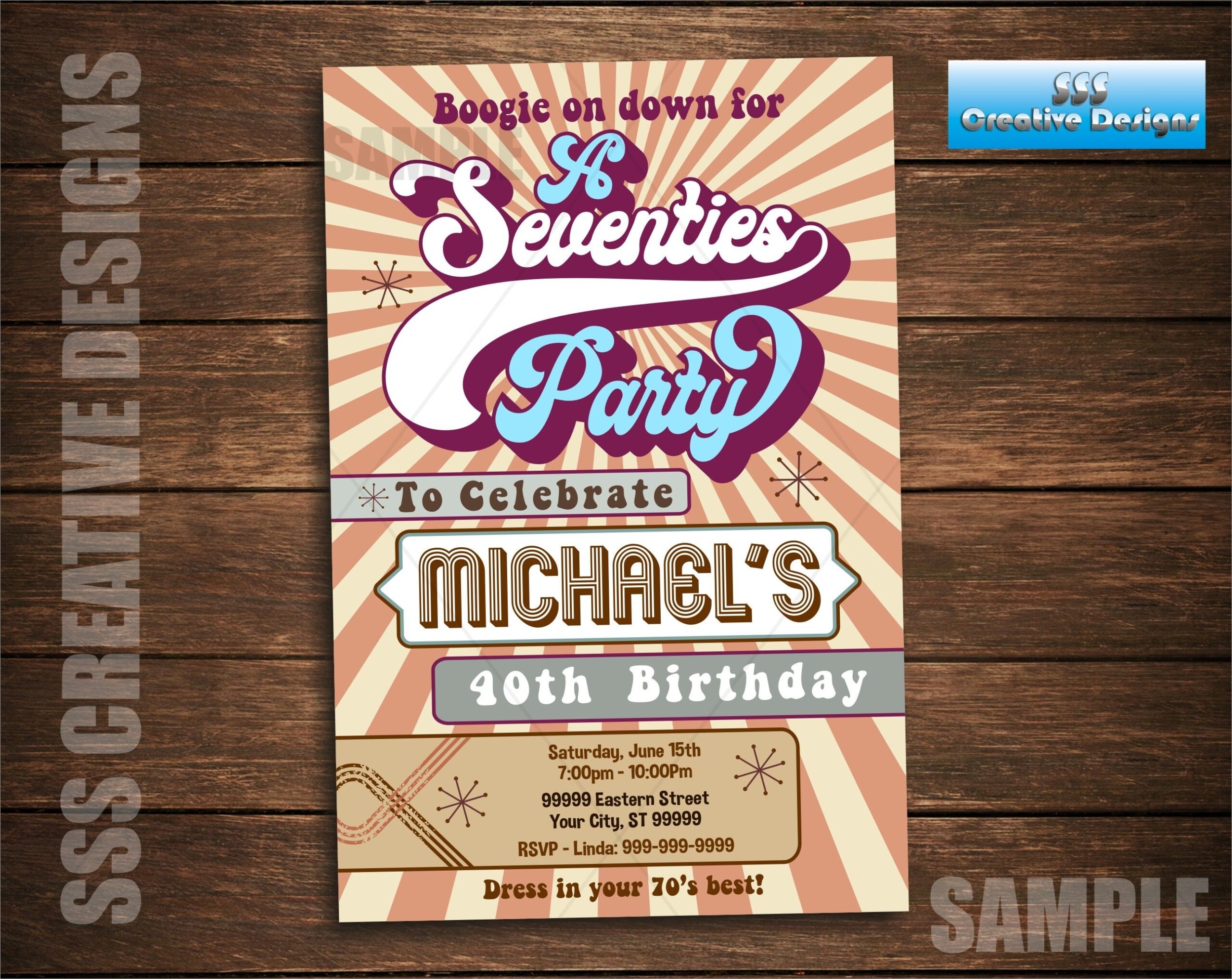 Free 70 39 S Theme Party Invitations Templates