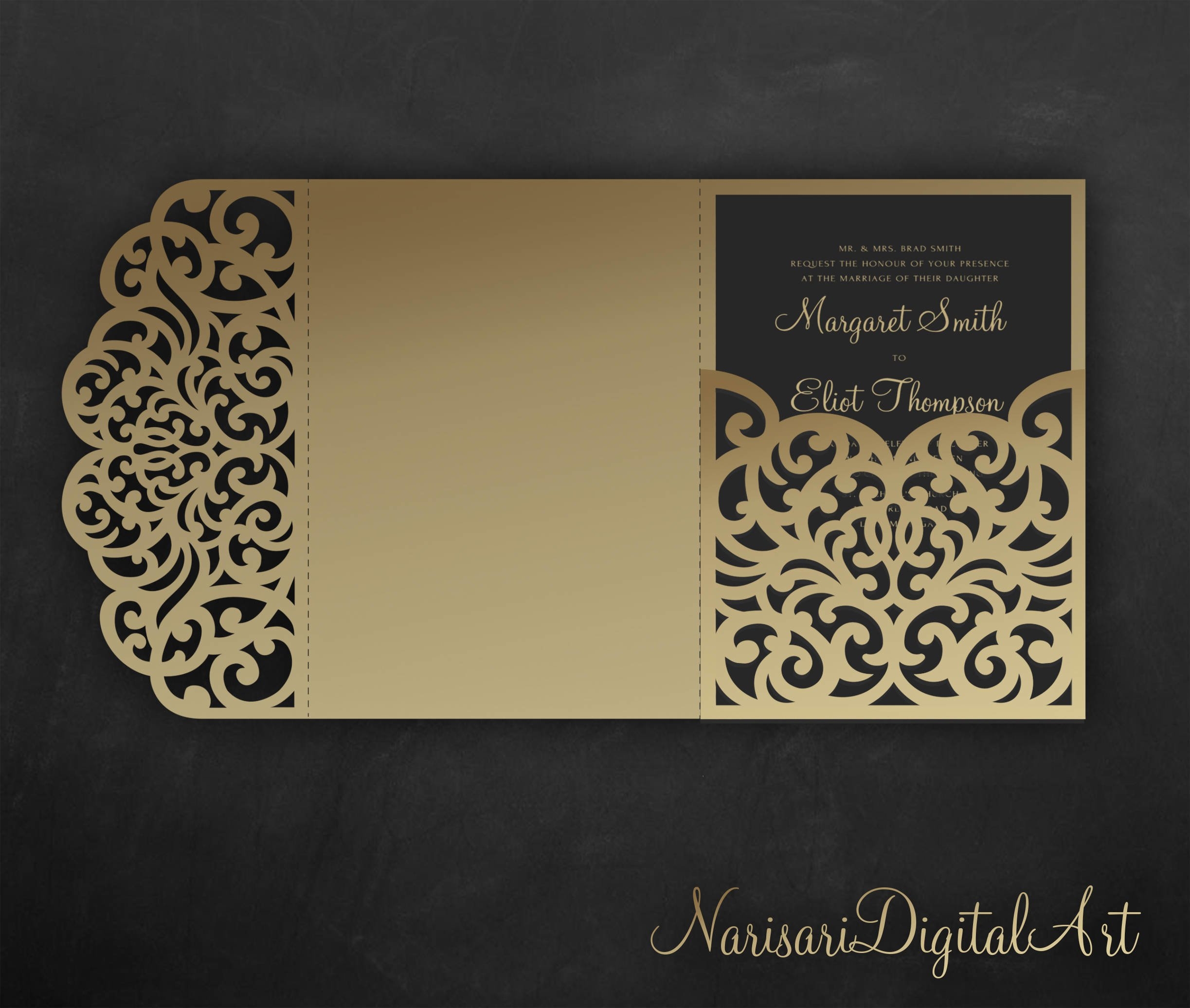 Free Laser Cut Invitation Templates