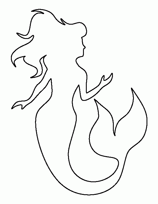 Free Mermaid Template The Size Of The Pages Is 5 7 Printable 