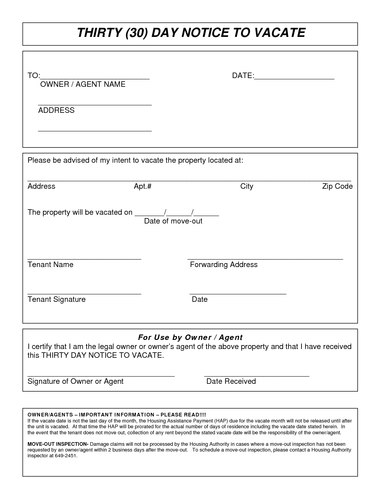 Free Printable 30 Day Notice To Vacate Printable Temp Vrogue co