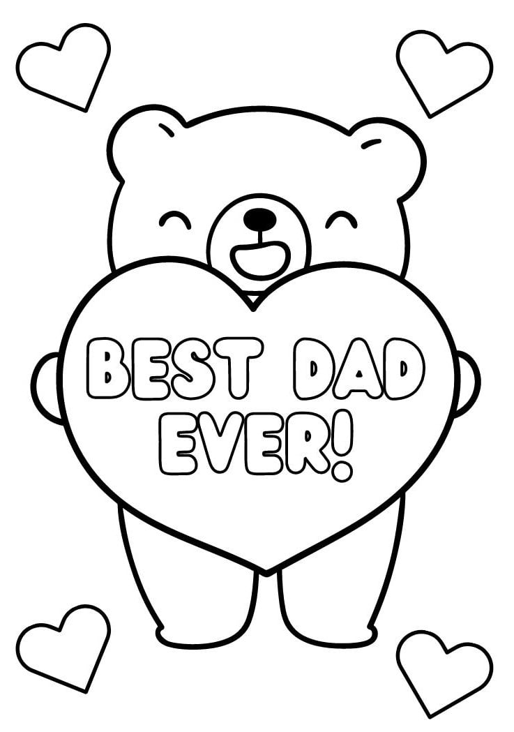Free Printable Father 39 s Day Cards To Color