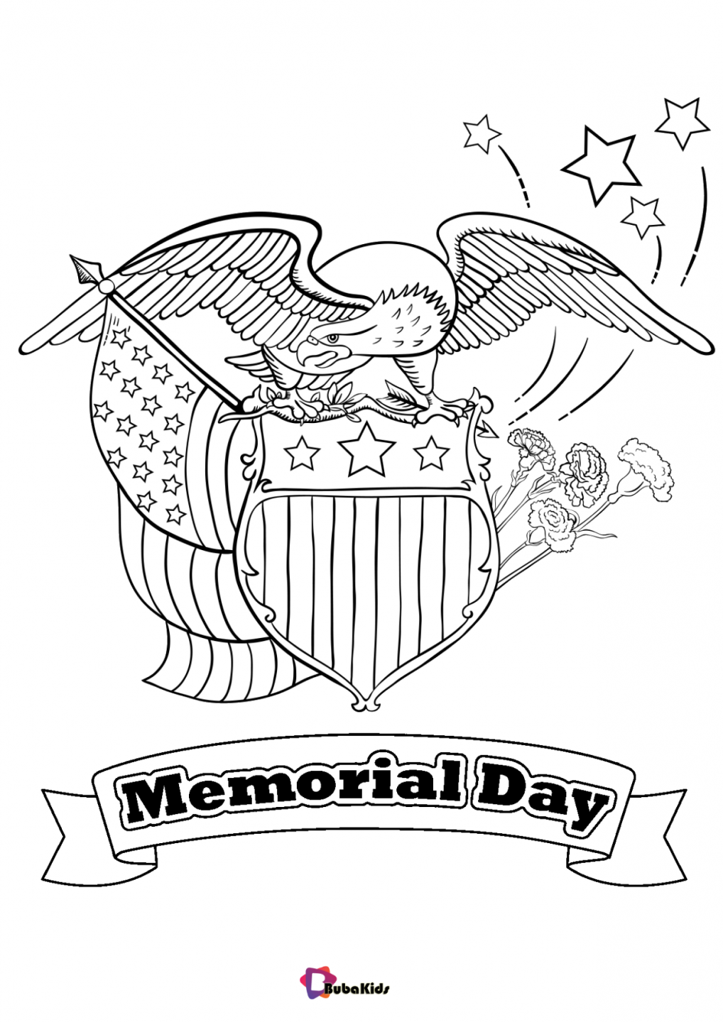 Free Printable Memorial Day Coloring Pages BubaKids