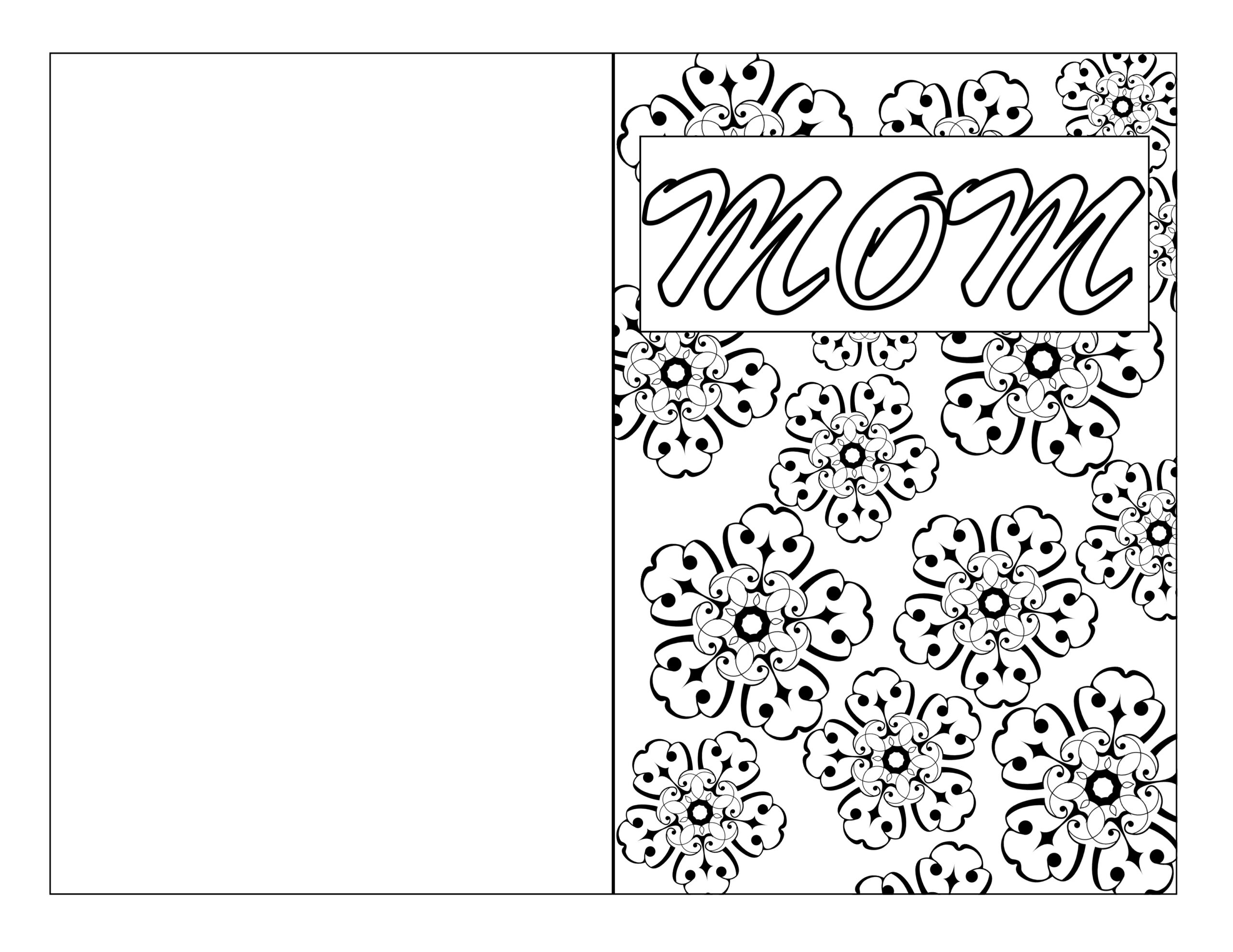 Free Printable Mothers Day Cards To Color Pdf Printable Word Searches