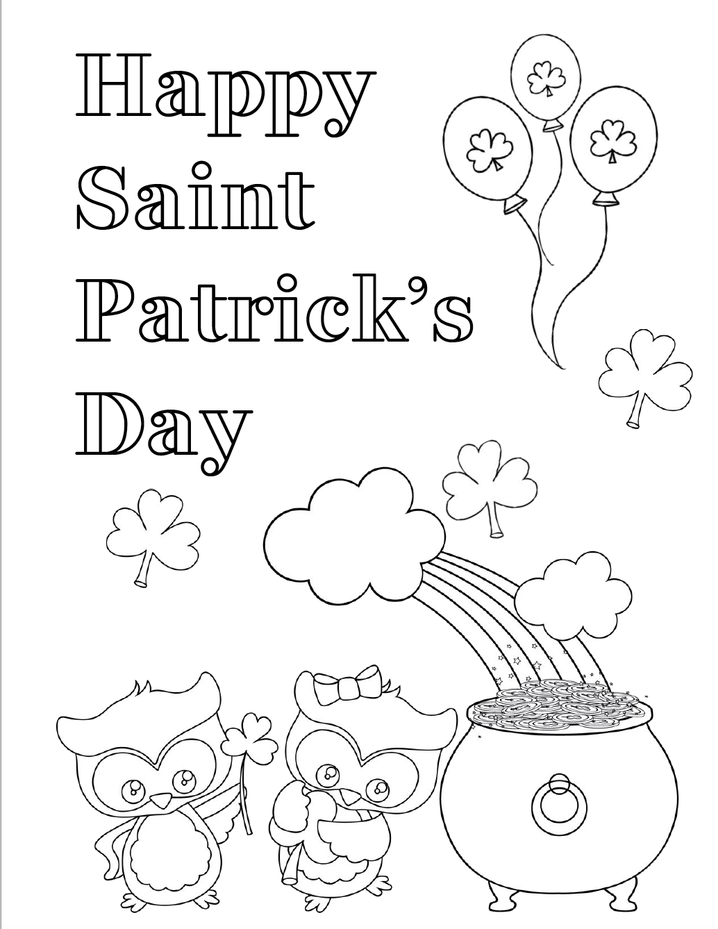 Free St Patrick Day Printables