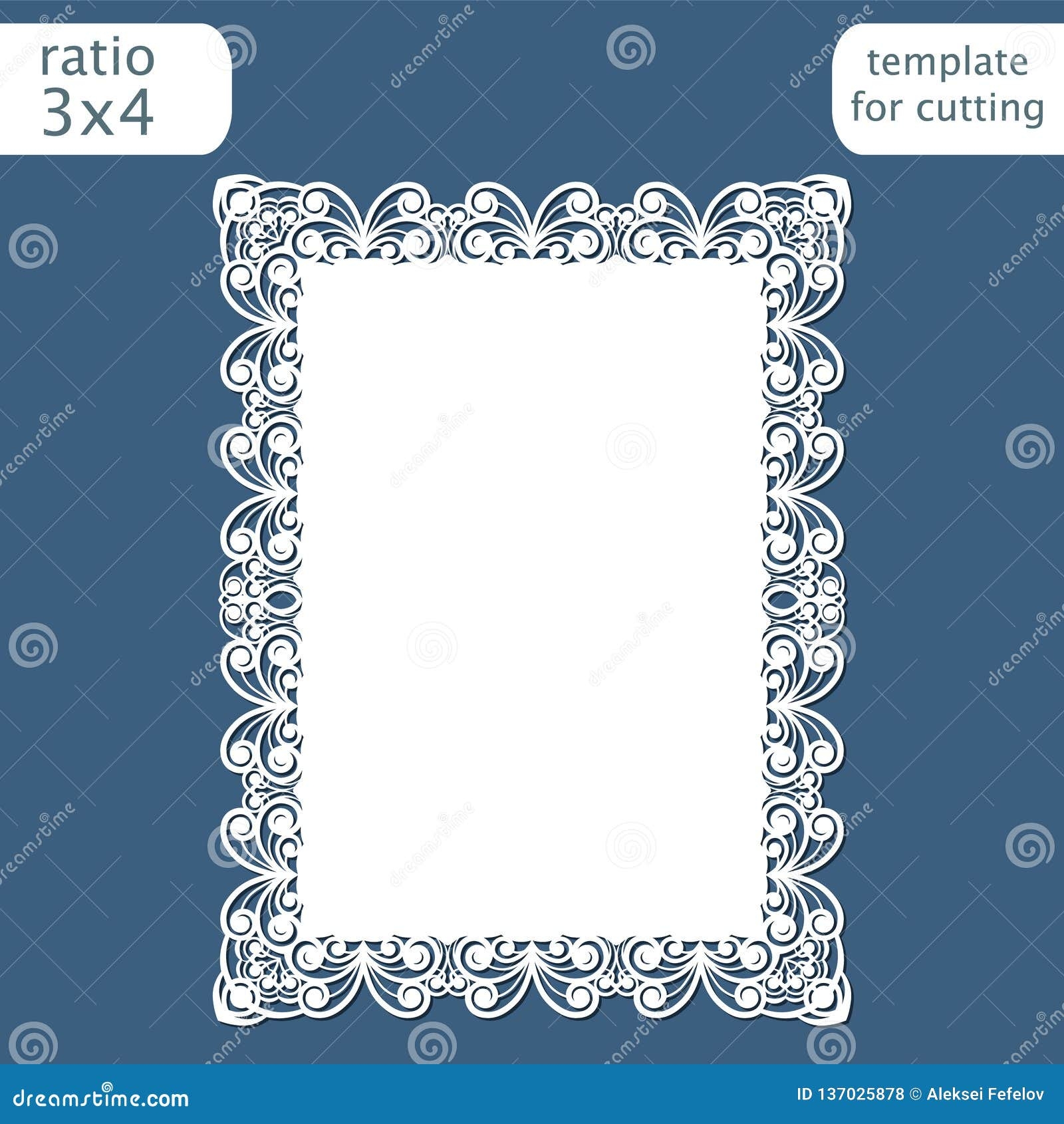 Wedding Invitation Cut Out Templates