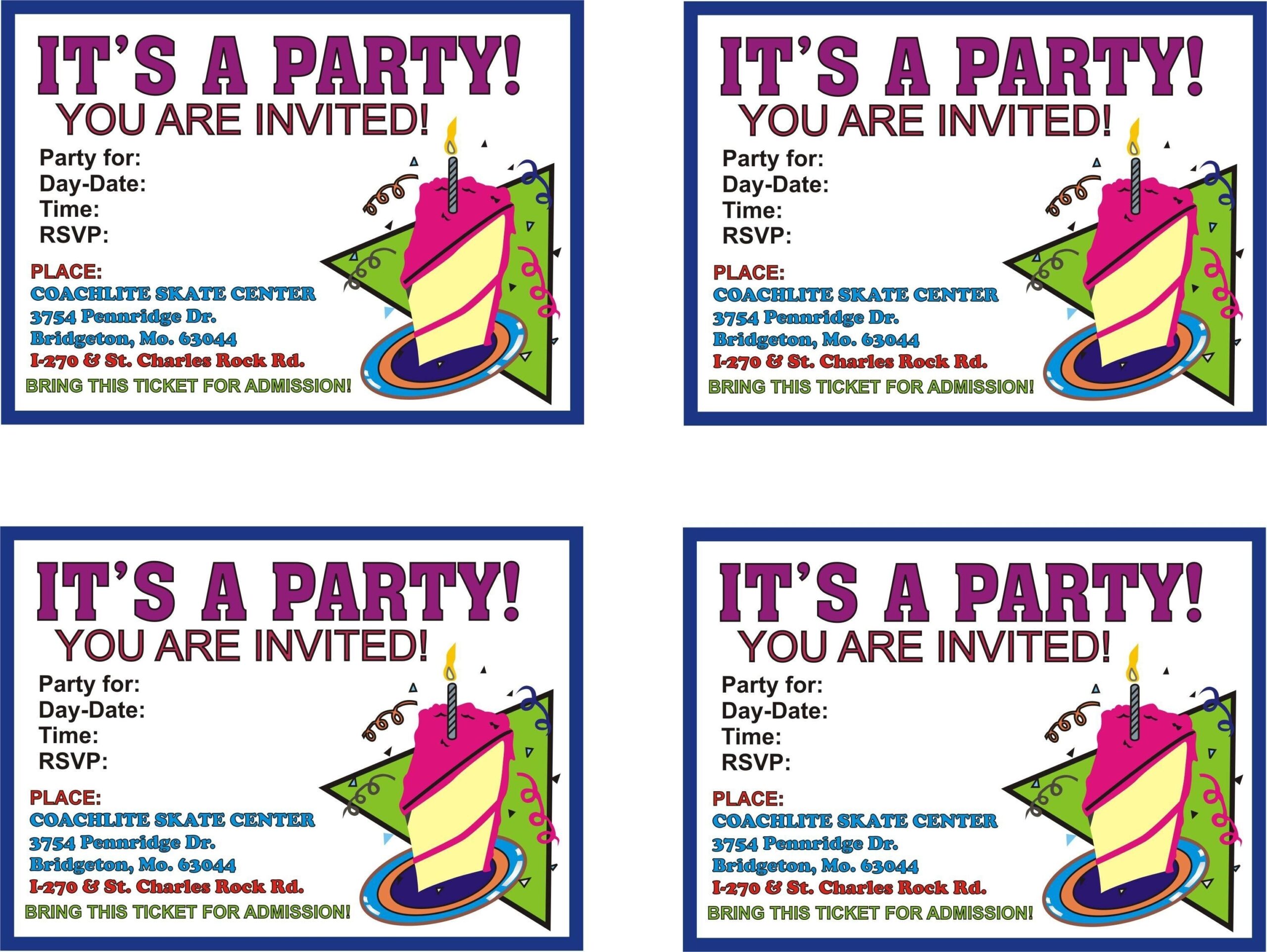 13Th Birthday Party Invitations Printable Free Free Printable