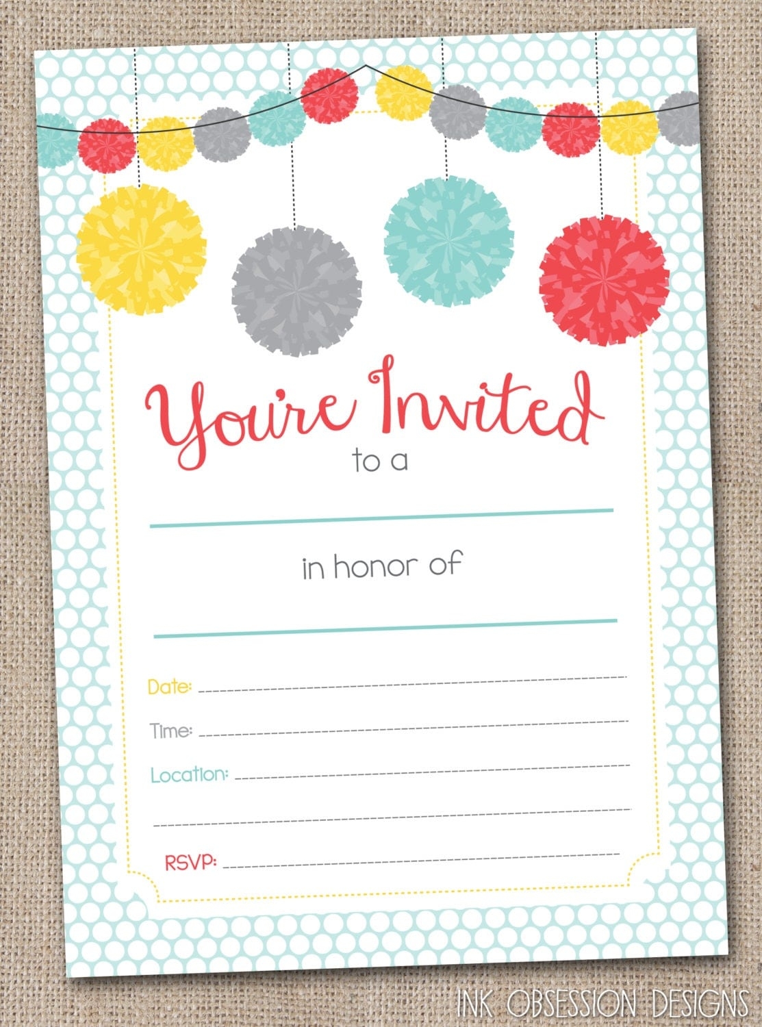 14 Blank Party Invitations To Print Pics US Invitation Template