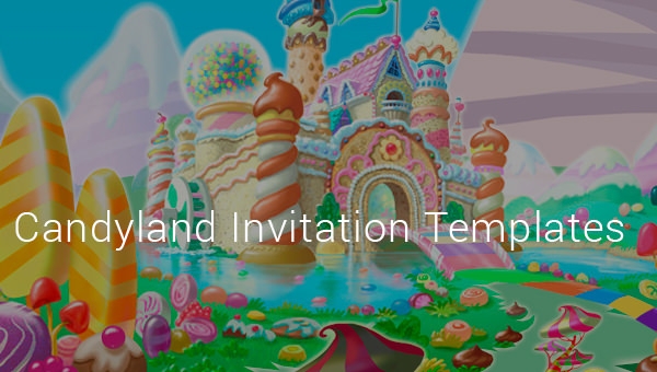 14 Wonderful Candyland Invitation Templates PSD AI Word InDesign