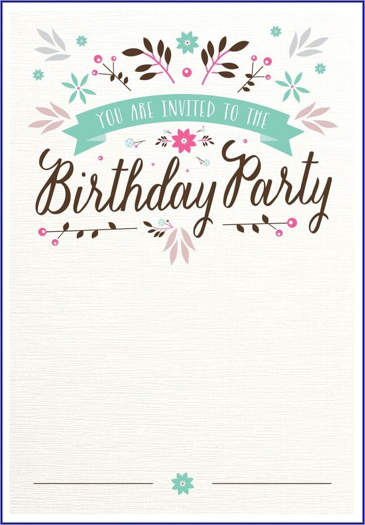 18th Birthday Party Invitations Templates Free Template 1 Resume 
