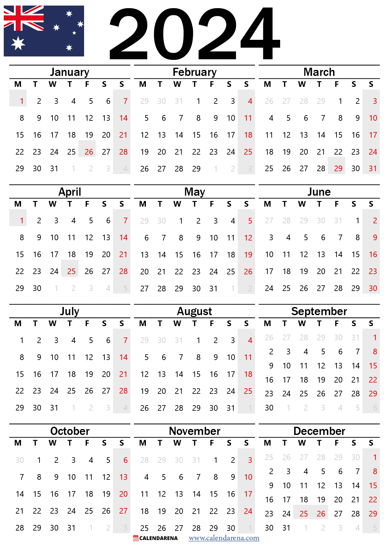2024 Calendar 2024 Printable Pdf Free Calendar 2024 School Holidays Nsw