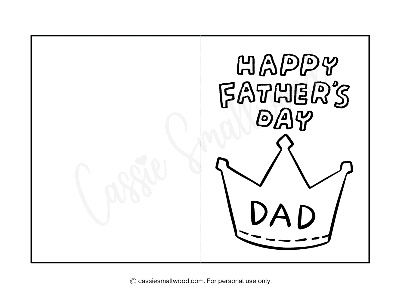 21 Cute Free Printable Father 39 s Day Cards To Color Cassie Smallwood