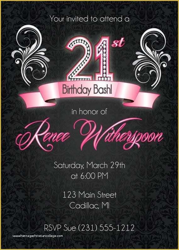 21st Birthday Card Templates Free Of Free Printable 21st Birthday 