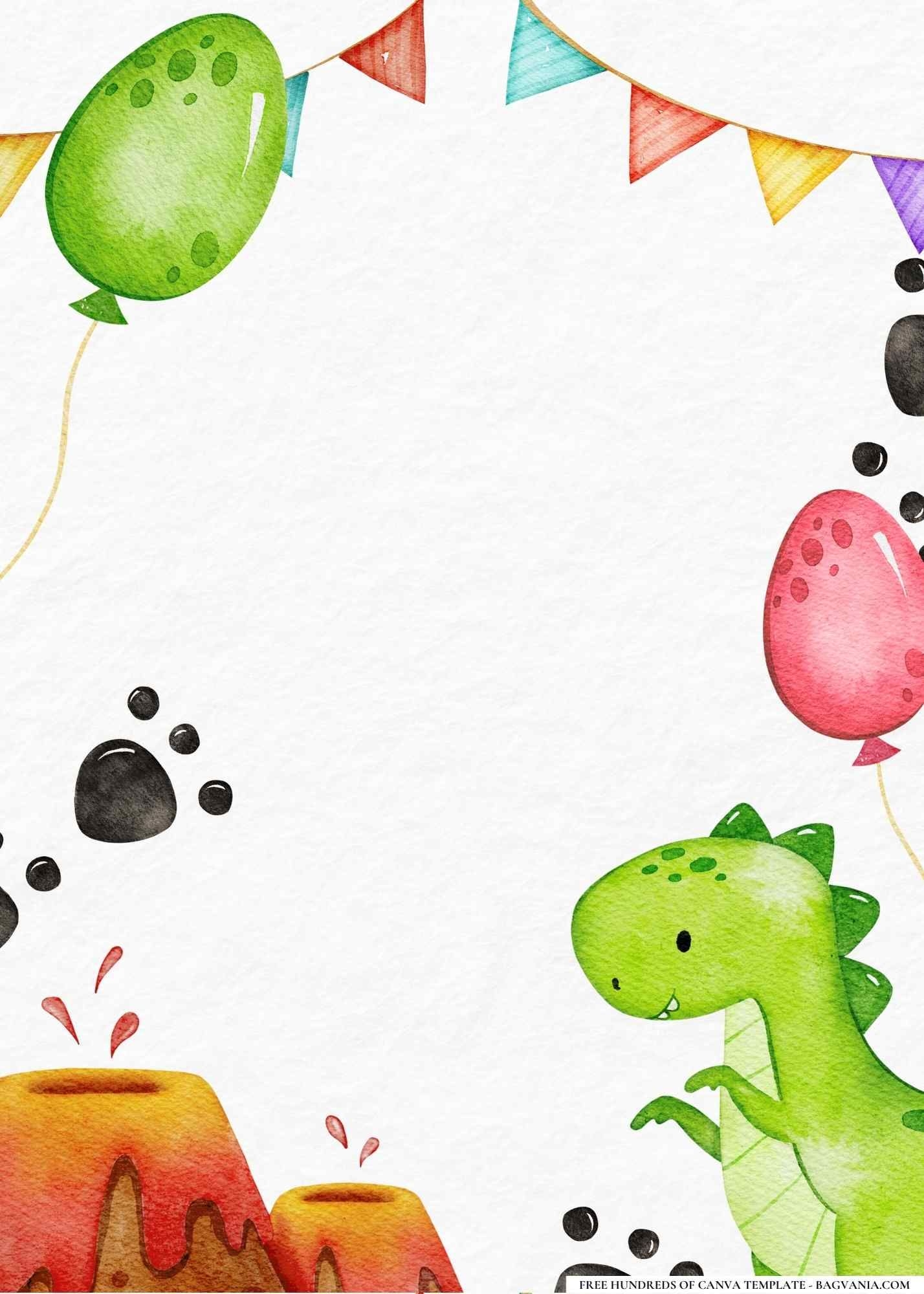 22 Dinosaur Dig Birthday Invitation Templates Dinosaur Birthday