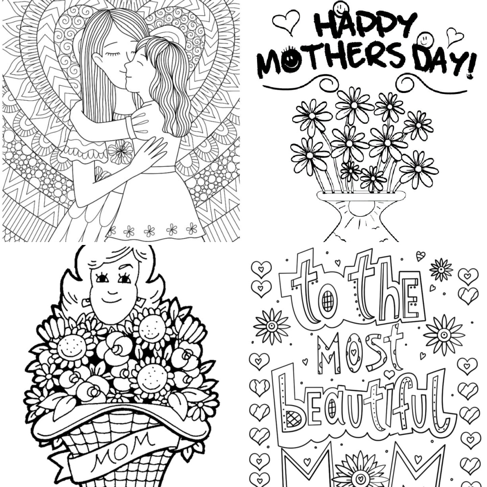 25 Free Mother 39 s Day Coloring Pages For Kids And Adults