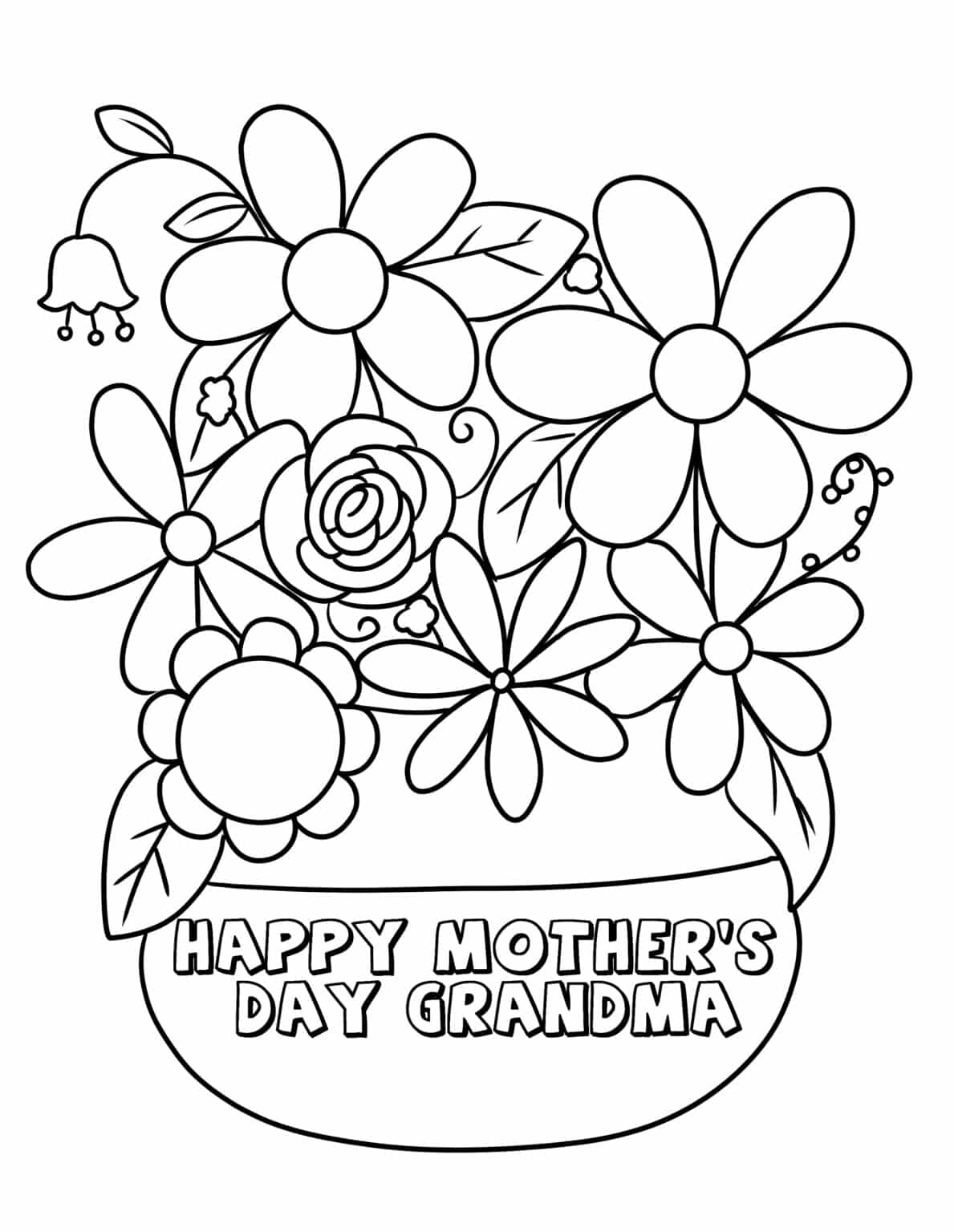 3 quot Happy Mother 39 s Day Grandma quot Coloring Pages Freebie Finding Mom
