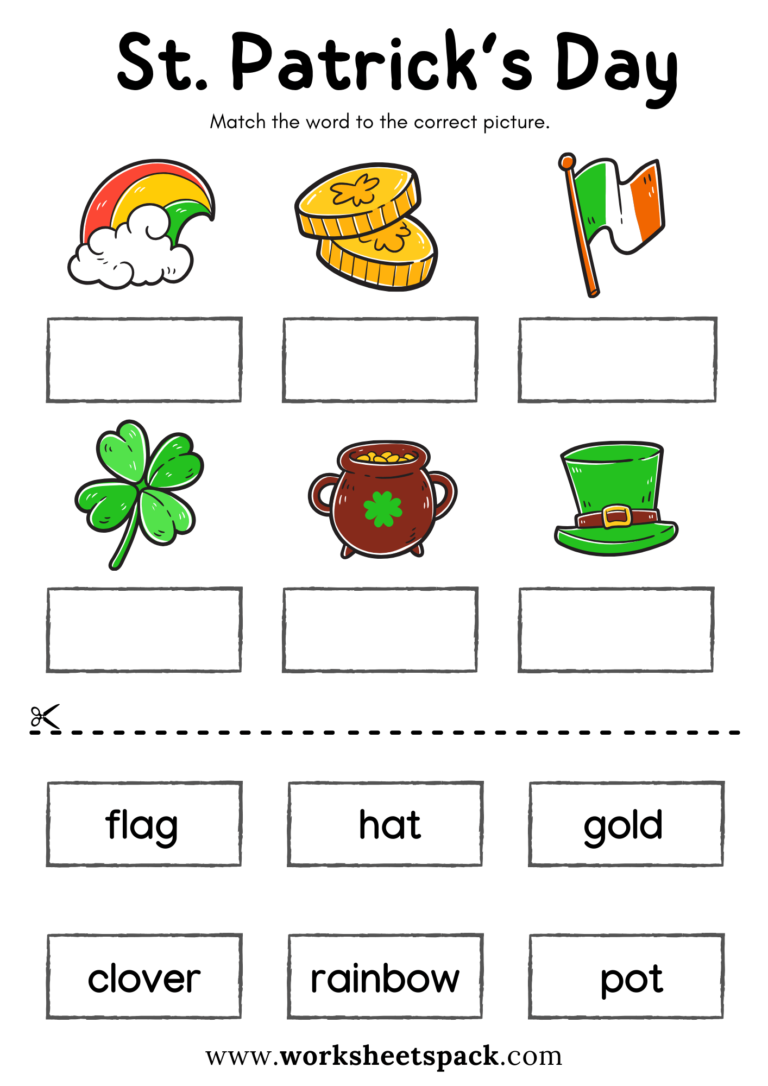 30 Best Free St Patrick s Day Worksheets Bundle Worksheetspack