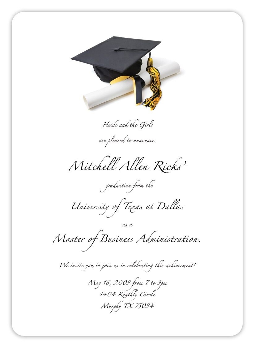 40 Free Graduation Invitation Templates Template Lab Free 