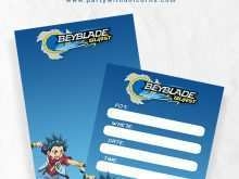 49 Free Printable Beyblade Birthday Invitation Template Formating For 