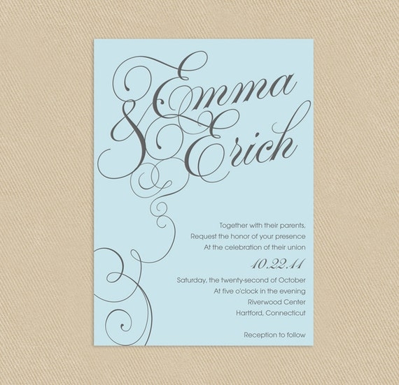5X7 Printable Invitations