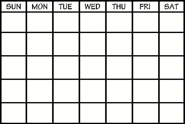 7 Best Images Of Days Of The Week Printable Calendar Printable 