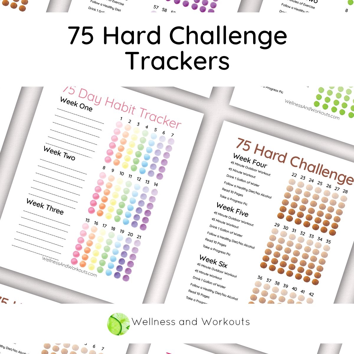 75 Hard Challenge Tracker 75 Day Challenge Printable Vrogue co