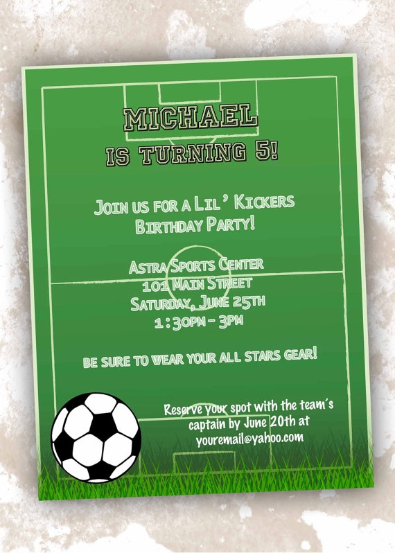8 Best Images Of Soccer Birthday Invitations Printable Free Printable 