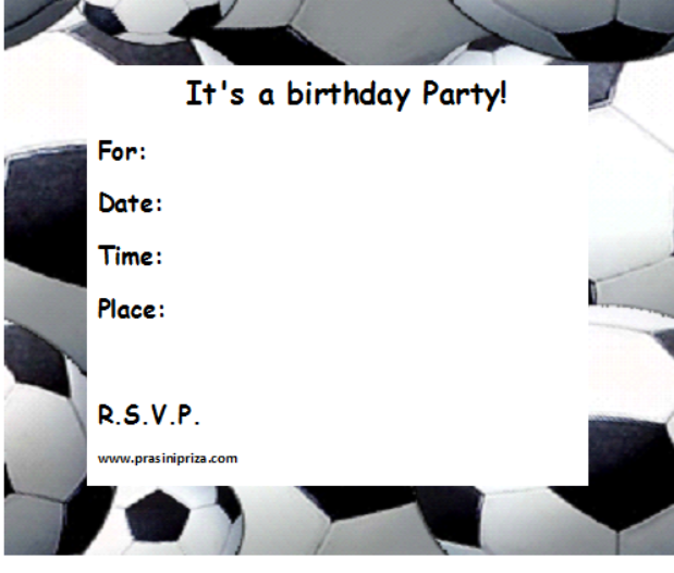 8 Best Images Of Soccer Birthday Printable Party Invitations Free 
