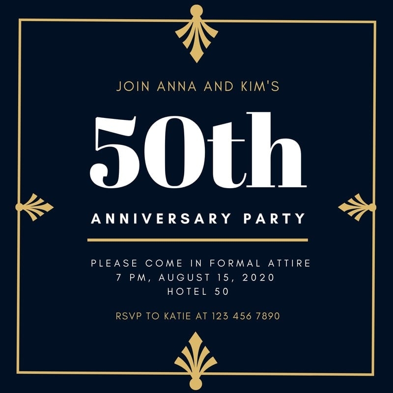 Anniversary Invitation Template