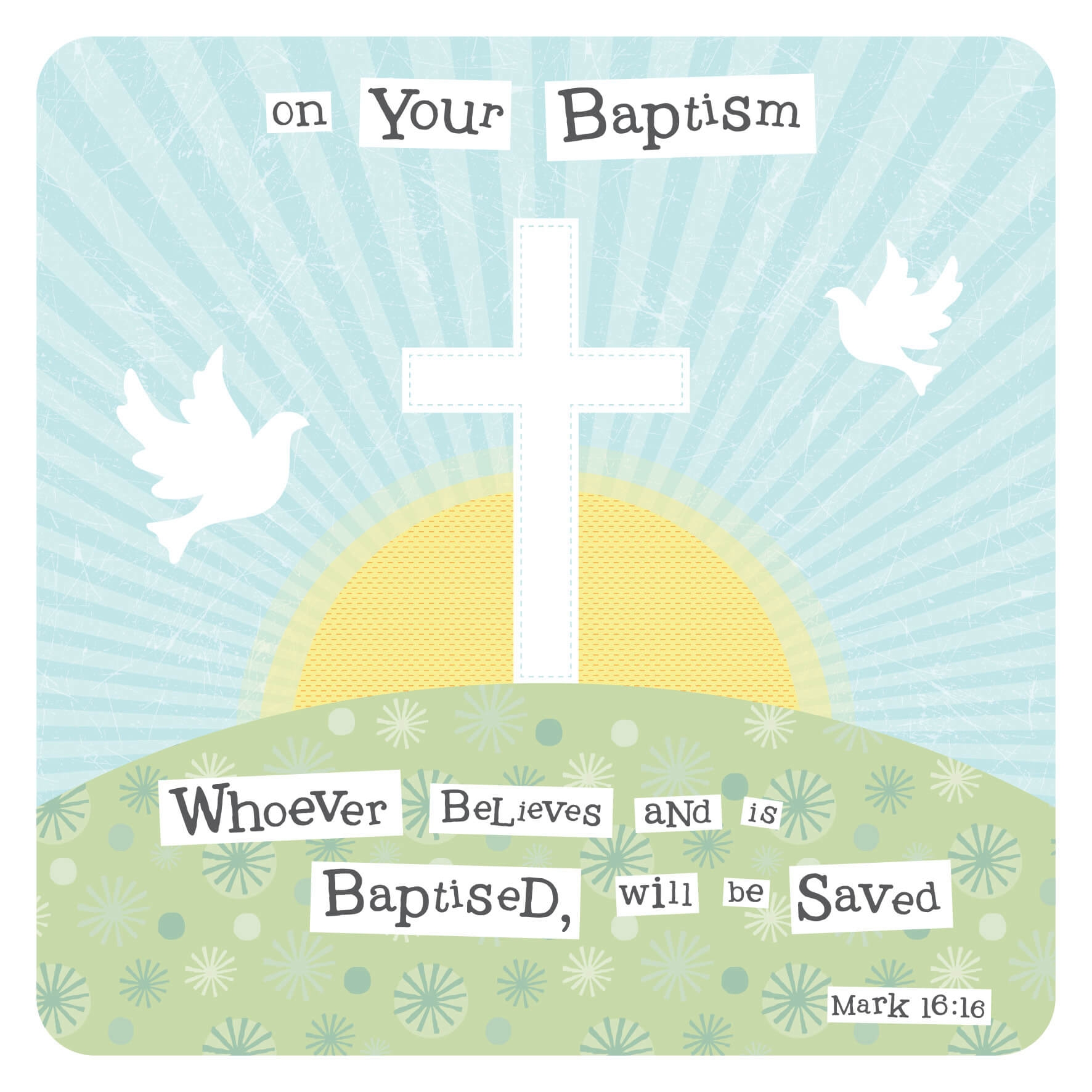 Baptism Printable Card Baptism Card Beautiful Lovely Handmade Card 