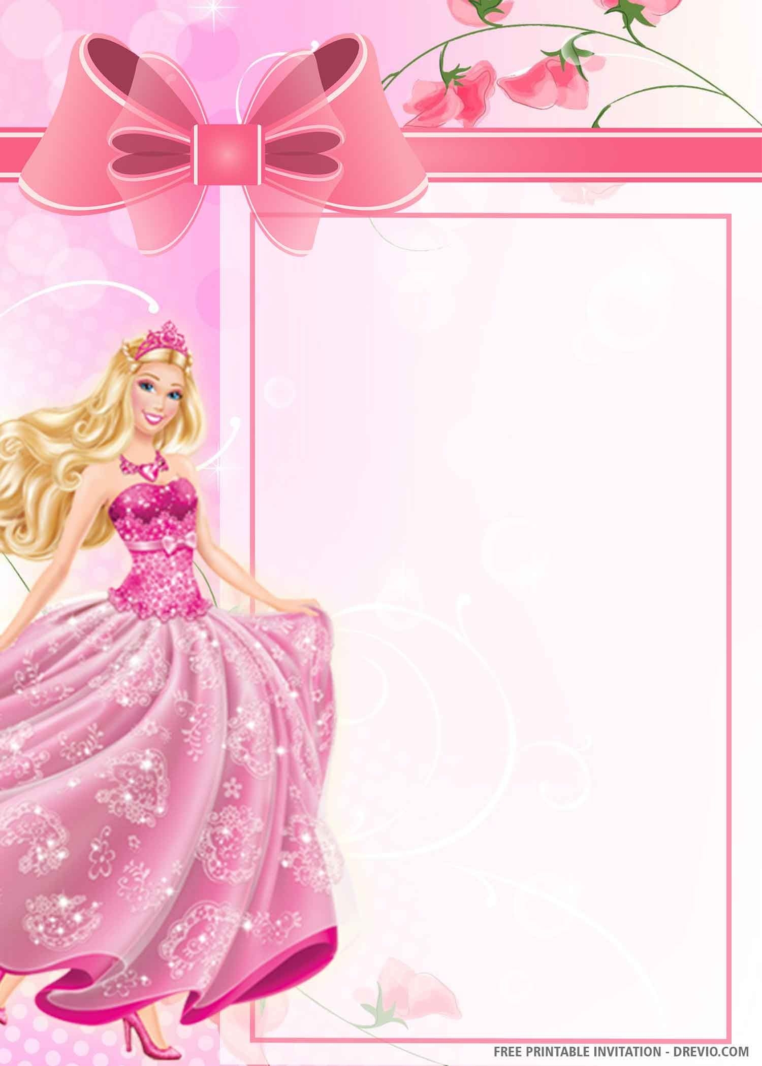Barbie Birthday Cards Free Printable