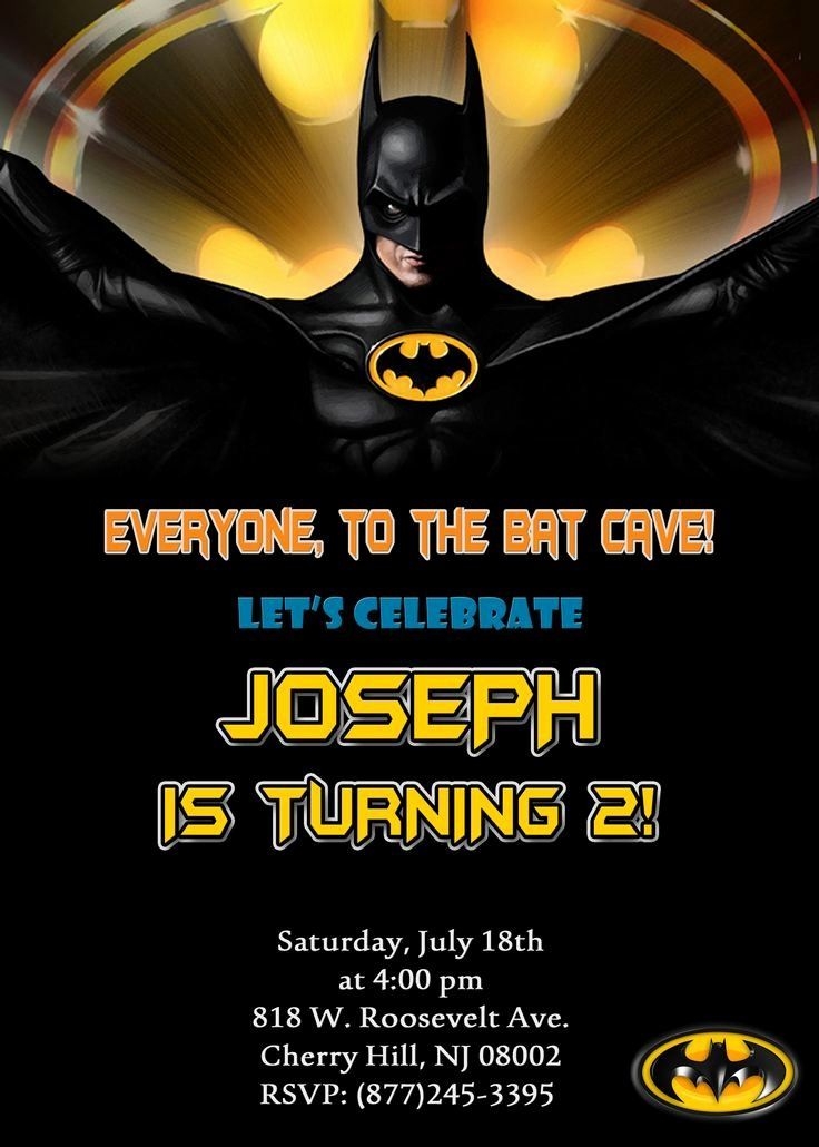 Batman Invitation Template Free