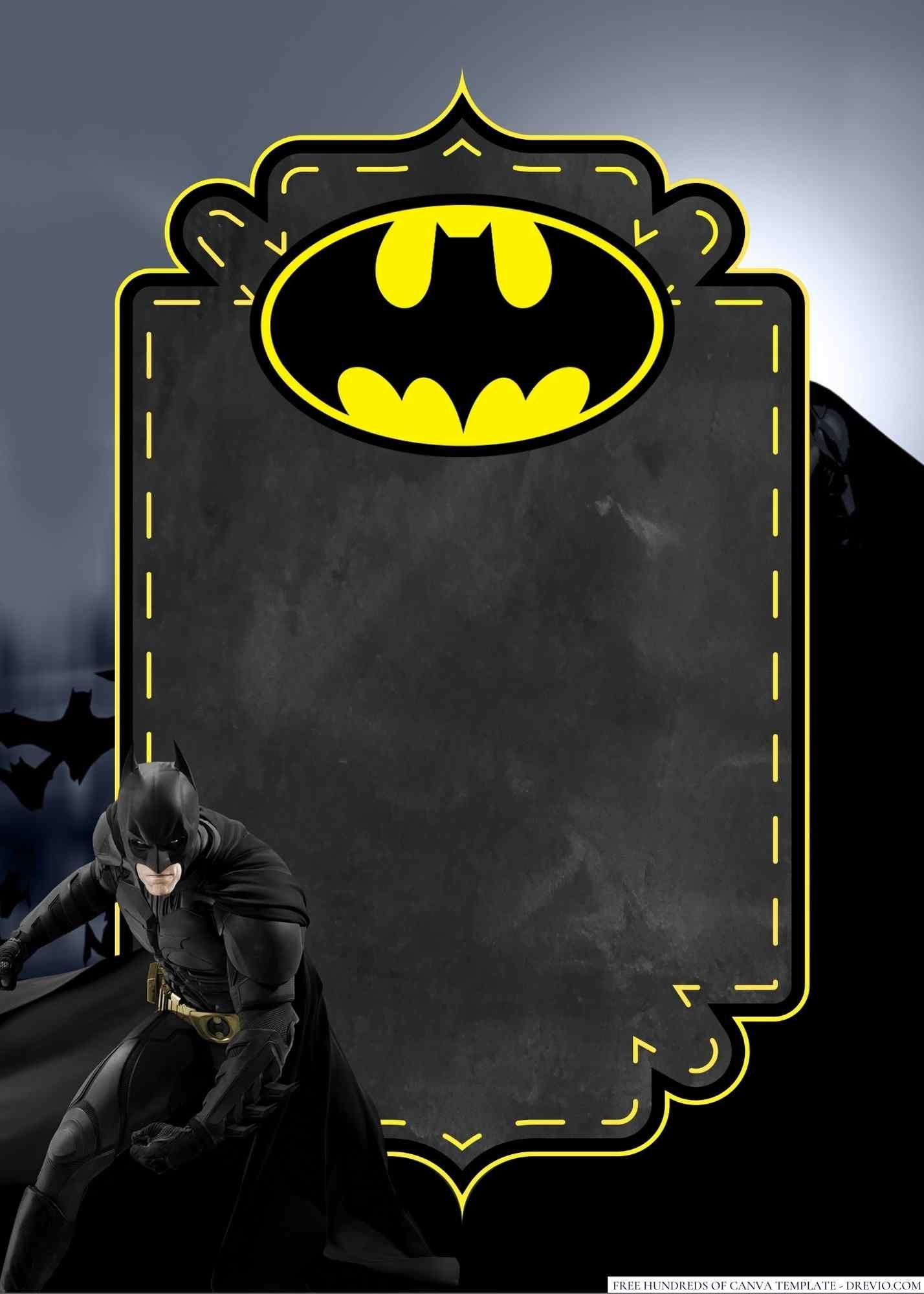 Batman Printable Birthday Card