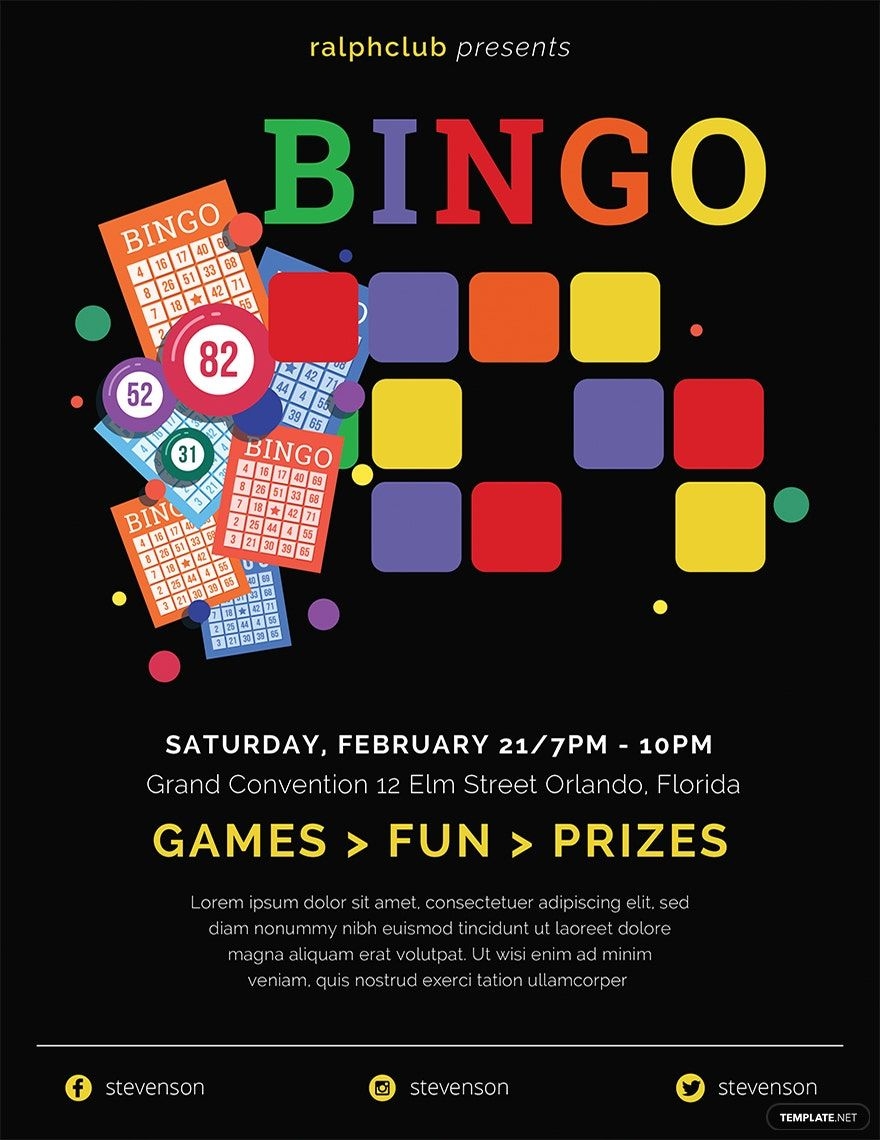 Bingo Flyer Templates In PSD FREE Download Template
