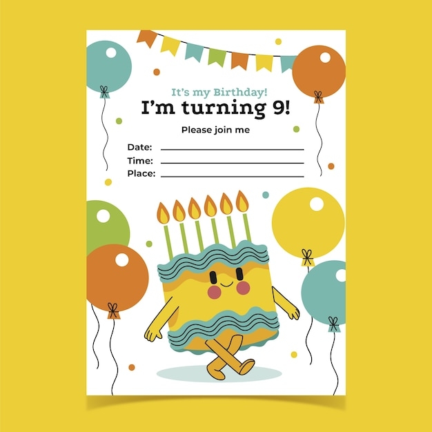 Birthday Invitation Card For Kids Printable Infoupdate