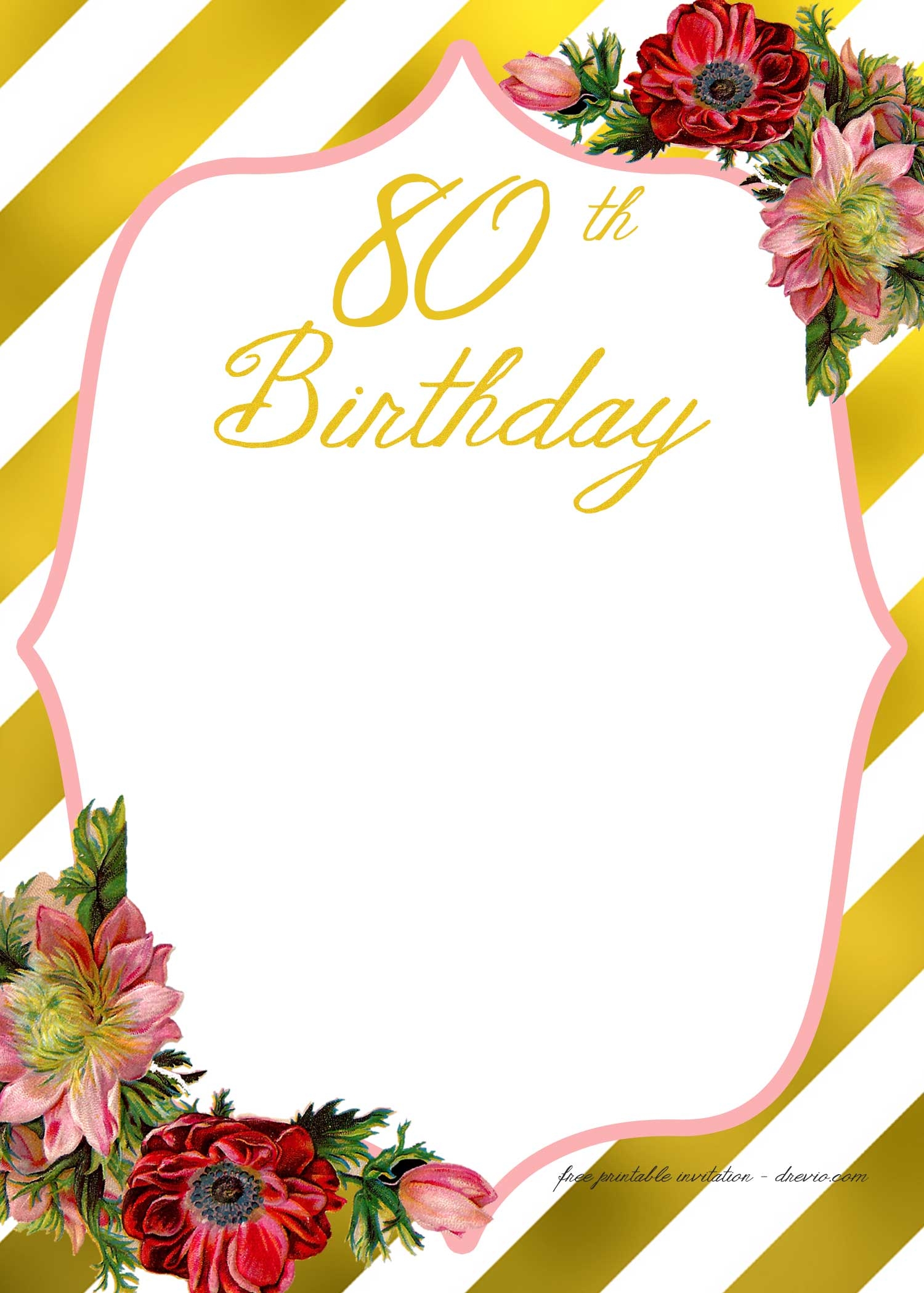 Birthday Invitation Printable Free