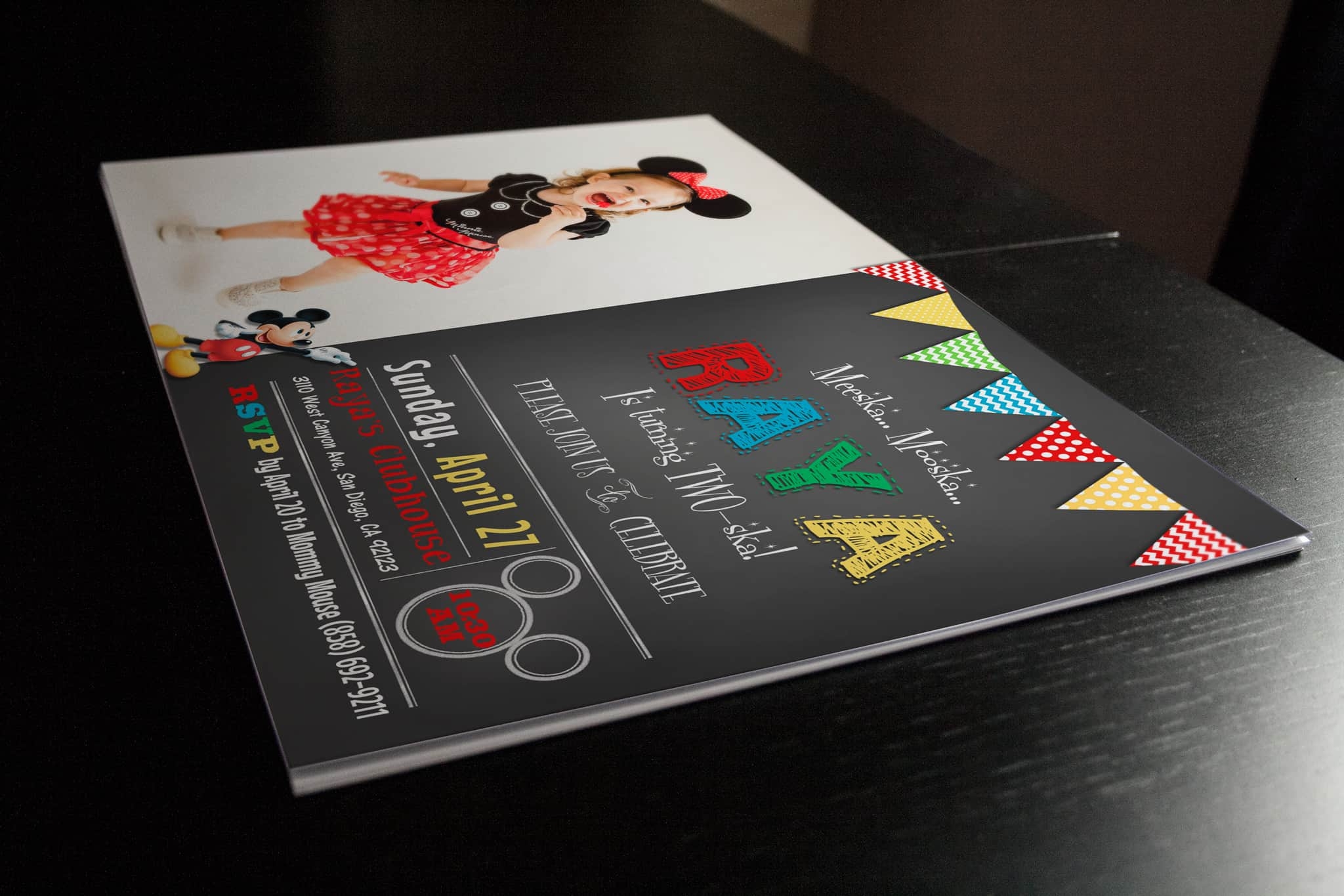 Birthday Invitation Printing Stationary Printing MITO Studios MITO 