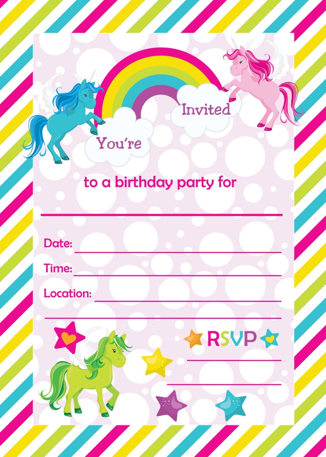 Birthday Invitation Templates Printable