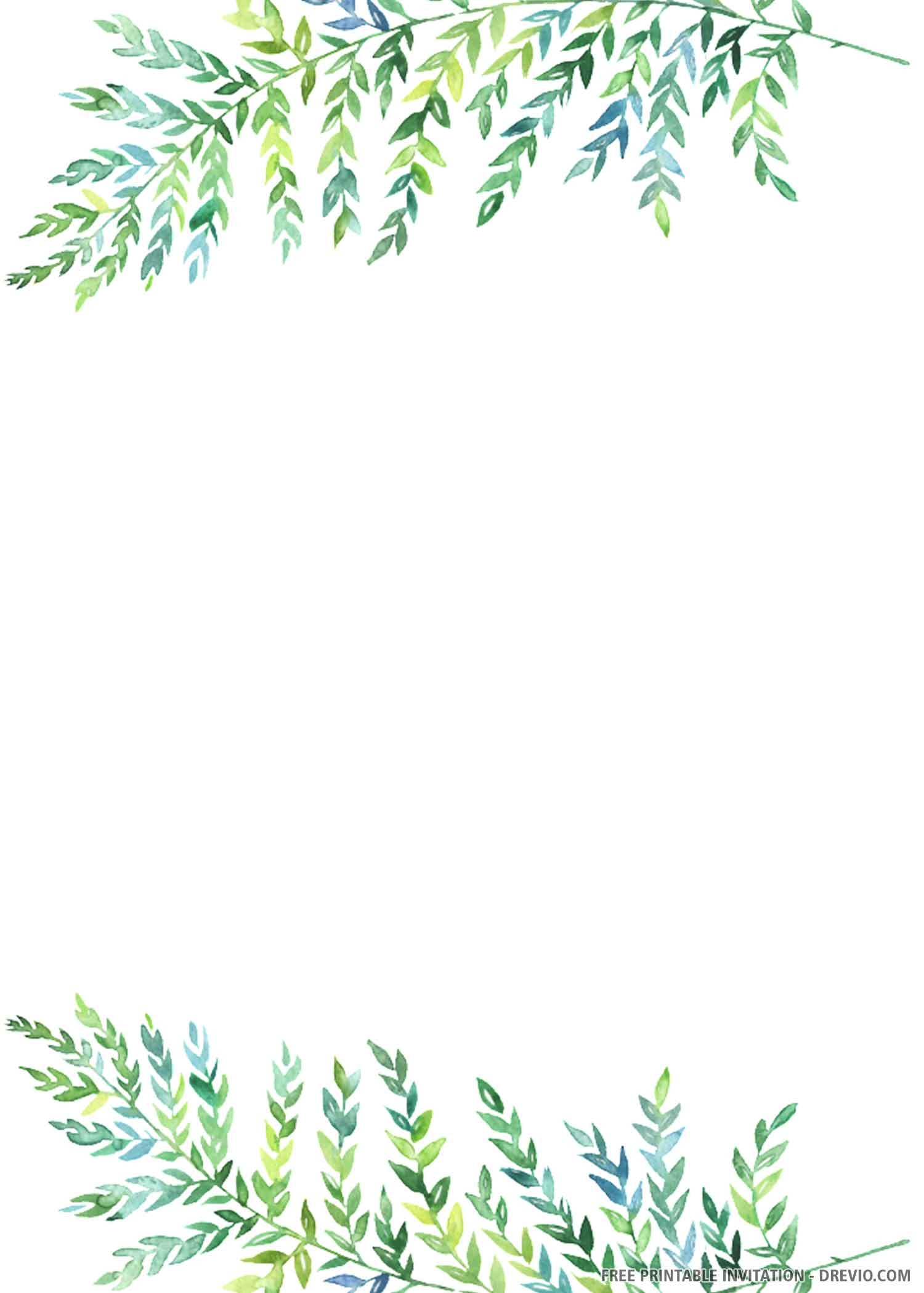 Blank Christmas Party Invitation Template