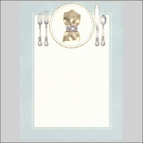 Blank Dinner Invitation Template Cards Design Templates