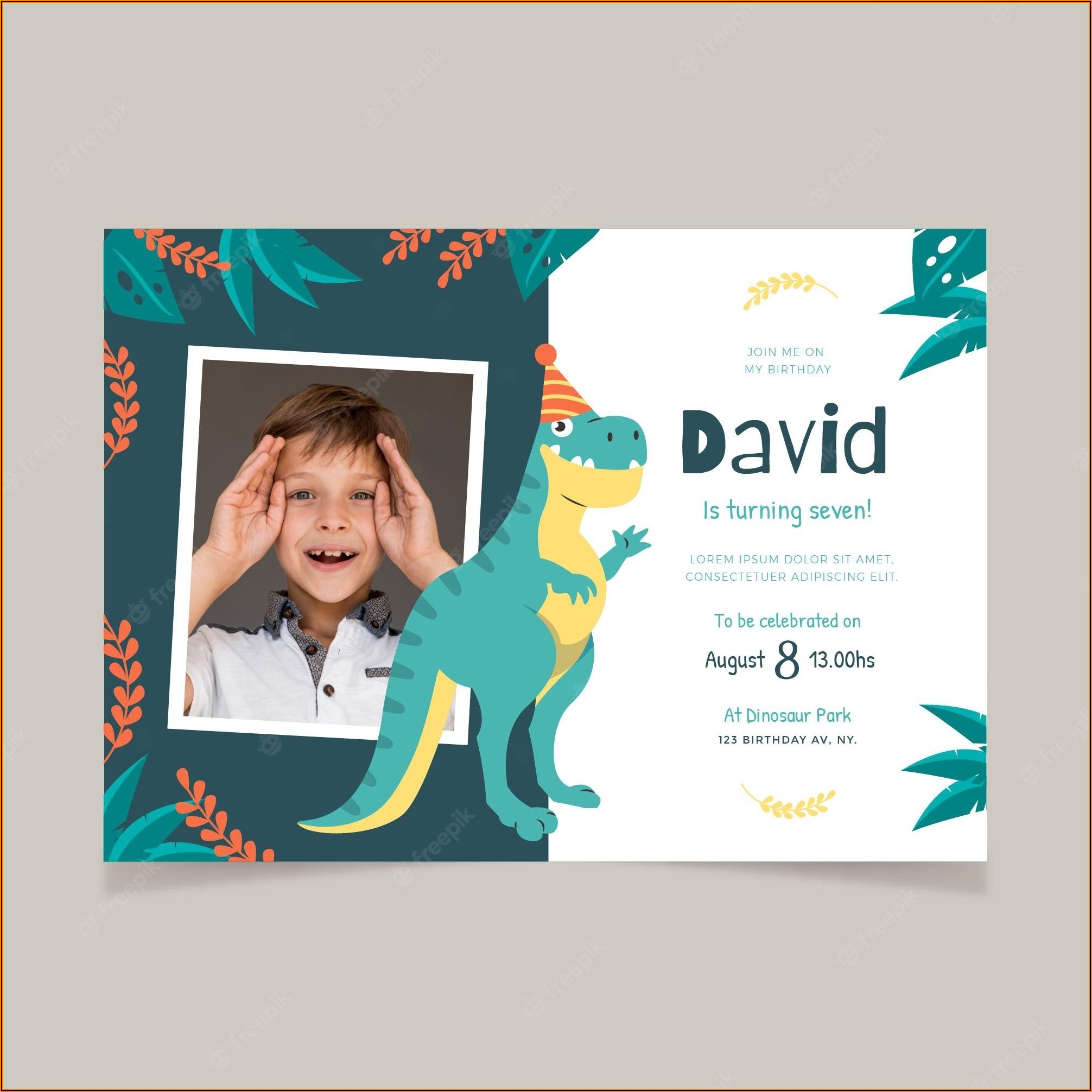 Blank Dinosaur Invitation Template Invitations Resume Examples 