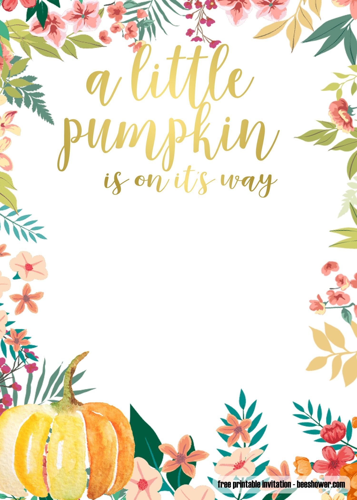 Blank Fall Invitation Template Dev onallcylinders