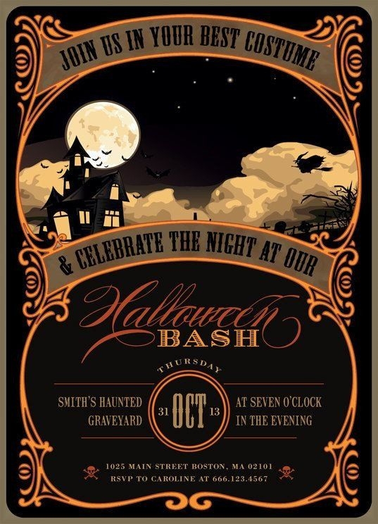 Blank Free Printable Halloween Party Invitations Printable New Year 