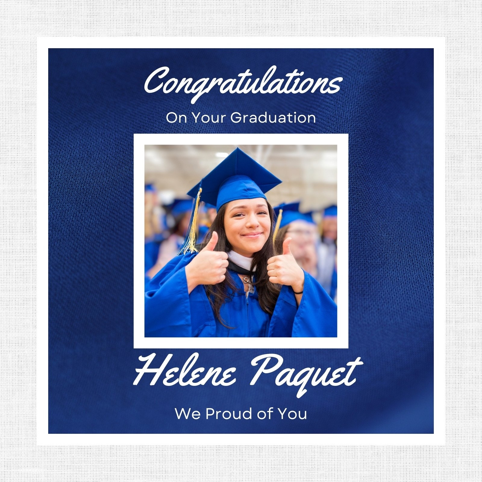 Blank Graduation Photo Card Templates Free Download Printable Online