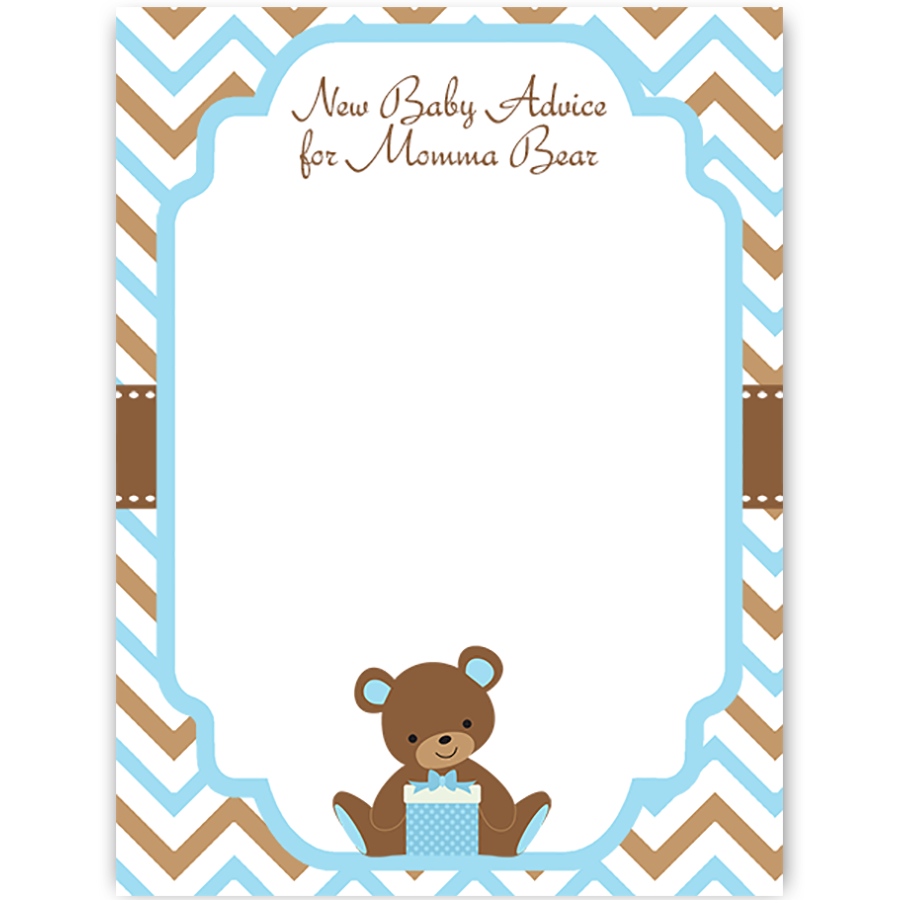 Blank Teddy Bear Invitation Template Free