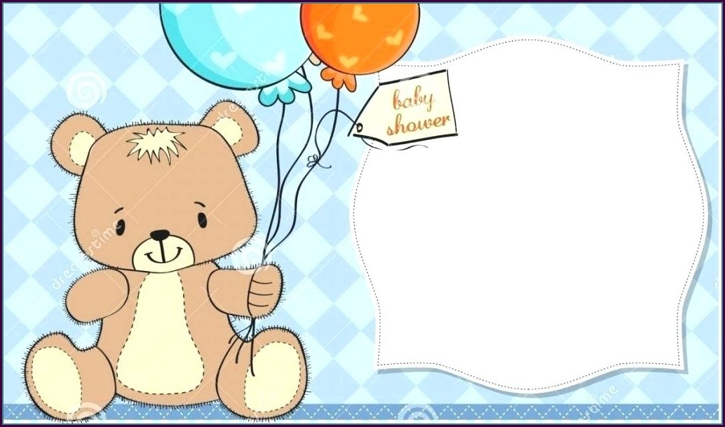 Blank Teddy Bear Invitation Template Printable Word Searches