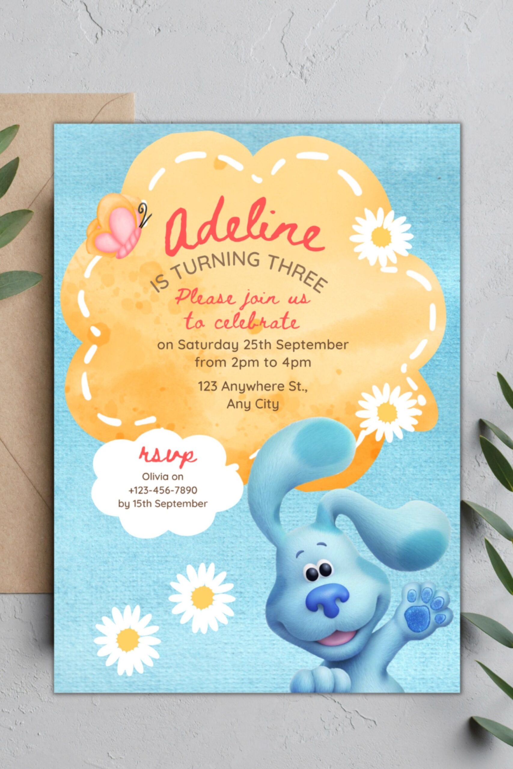 Blues Clues Invitation Template Prntbl concejomunicipaldechinu gov co