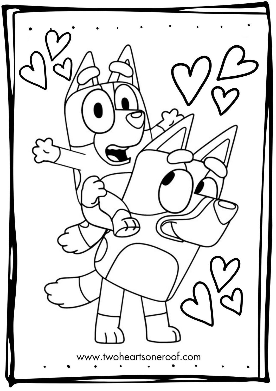 Bluey Colouring Pages Free Printables Artofit