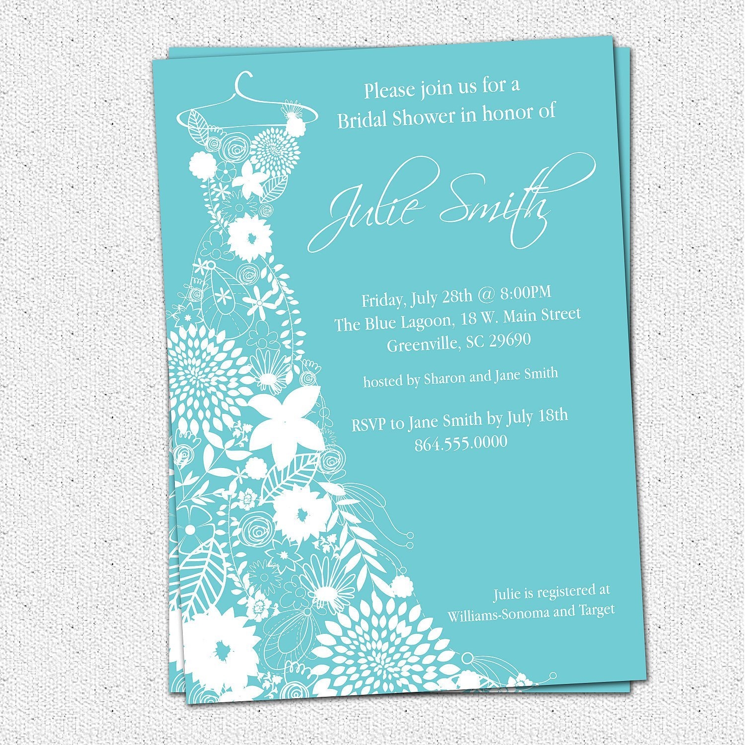 Bridal Shower Card Free Printable
