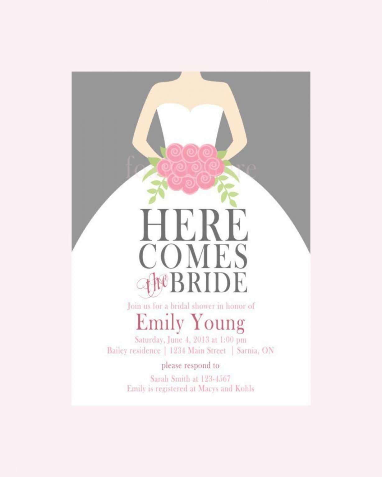 Bridal Shower Templates Printable