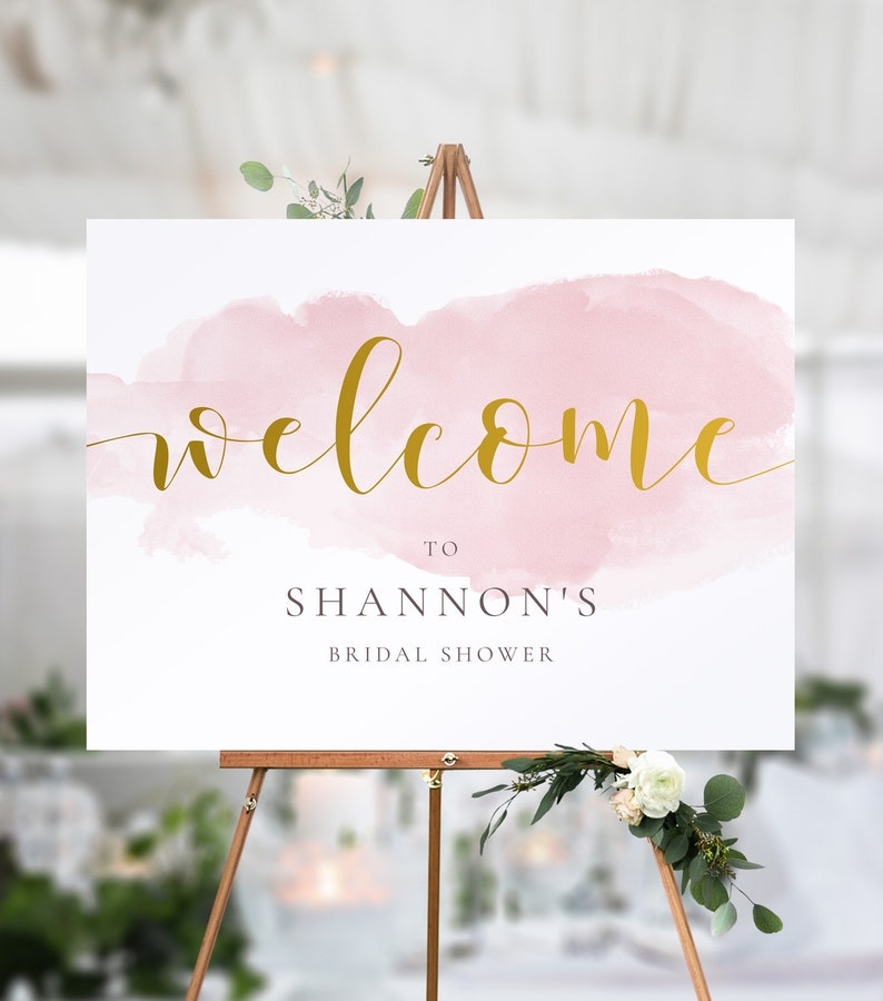 Bridal Shower Welcome Sign Template Free